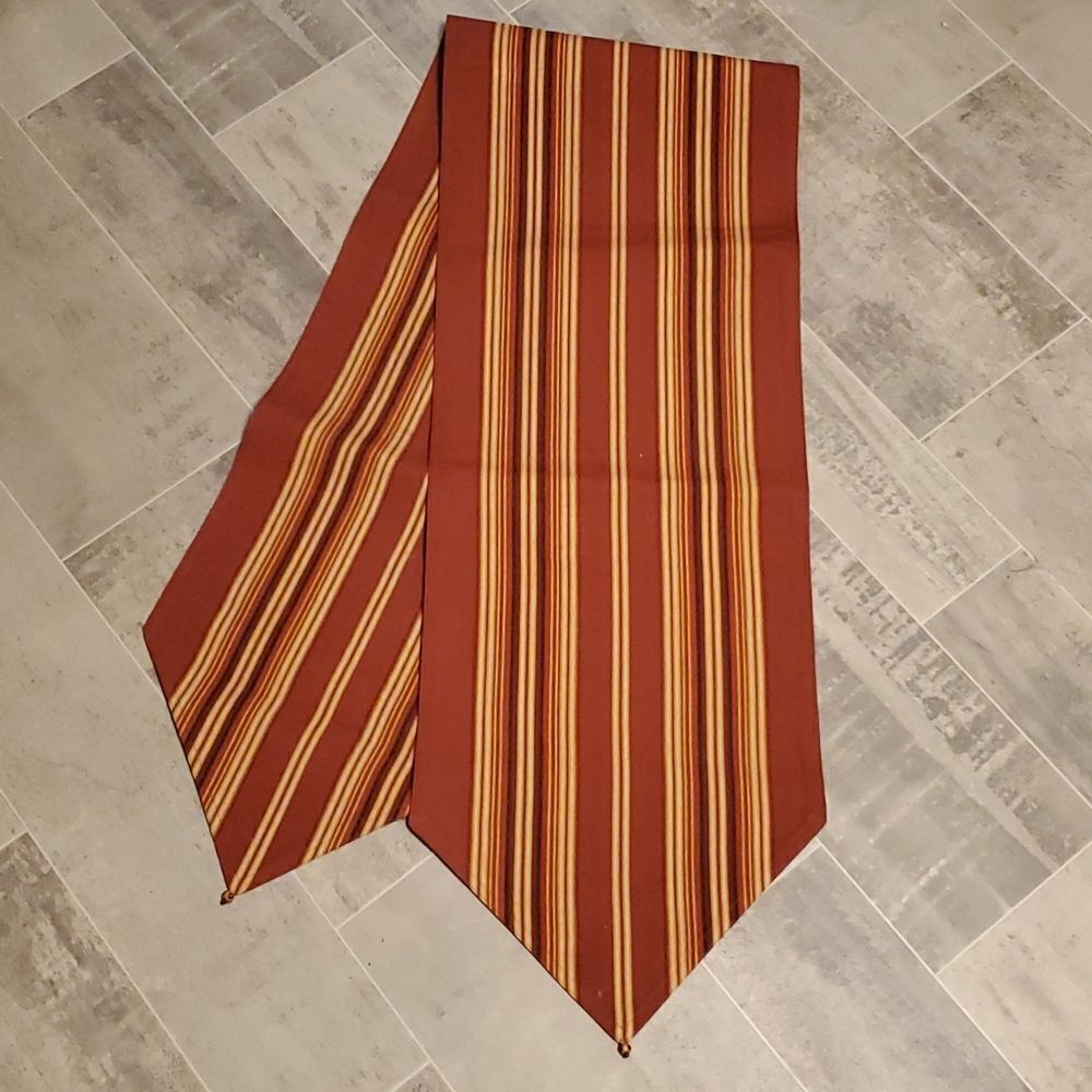 Autumn Striped Table Runner